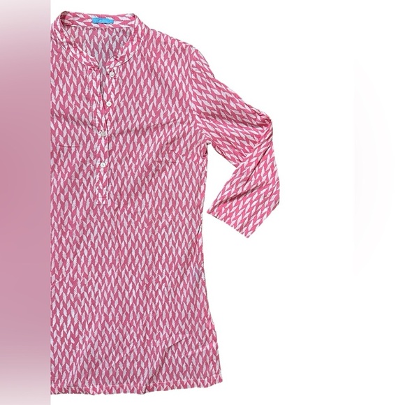 J McLAUGHLIN ~ Sandy Lawn 3/4 Sleeve Tunic TOP S - Picture 4 of 7